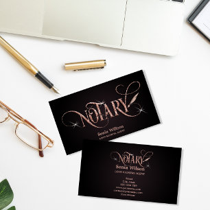 Notar-Sparte für Gold-Hypothekendarlehen mit elega Visitenkarte