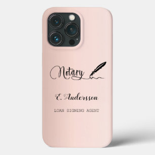 Notar Unterzeichnung Agent Rose Gold Schwarz Case-Mate iPhone Hülle