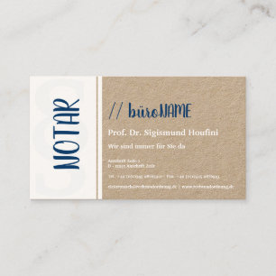 Notar Visitenkarte