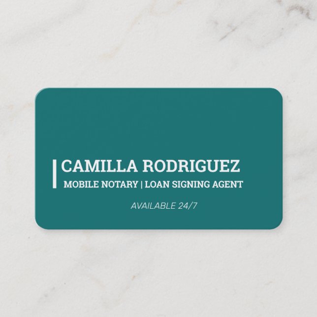 Notar Visitenkarte (Vorderseite)