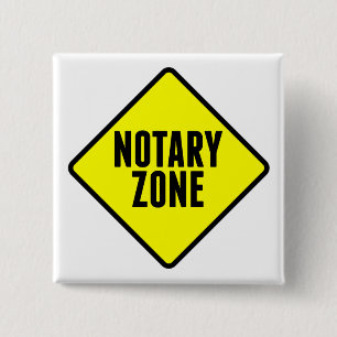 Notar Zone Gelbe Straßenzeichen Button