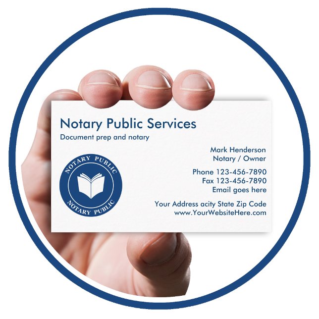 Notare Public Business Cards Visitenkarte (Von Creator hochgeladen)