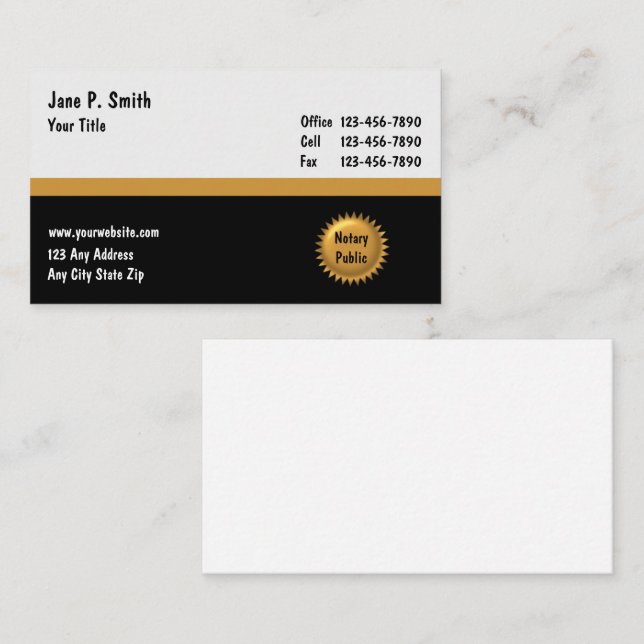 Notare Visitenkarten_2 Visitenkarte (Vorne/Hinten)