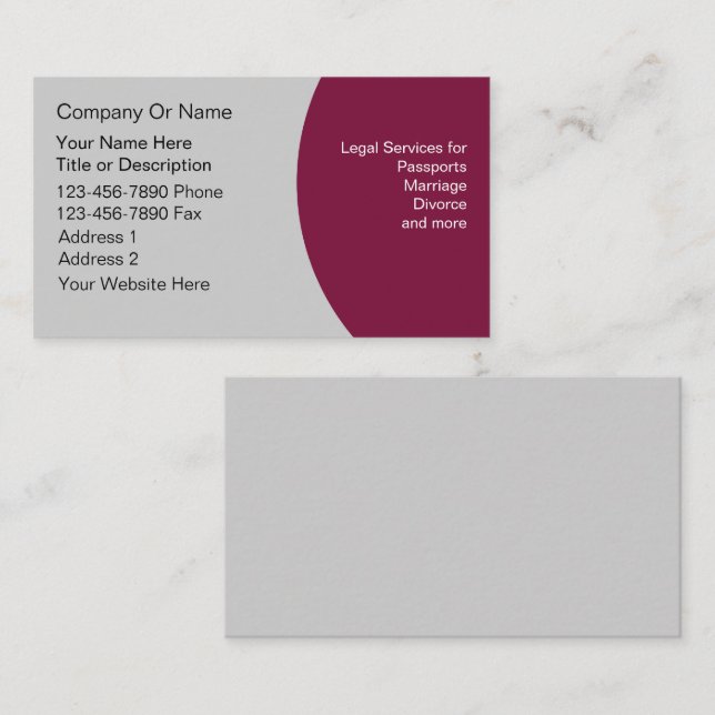 Notare Visitenkarten Visitenkarte (Vorne/Hinten)