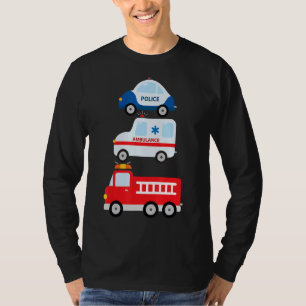 Notarfahrzeuge Feuerwehrauto T-Shirt
