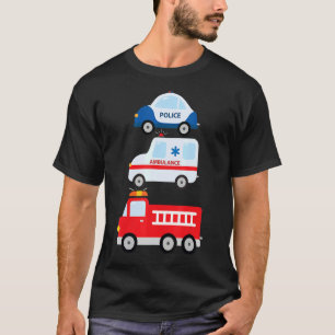Notarfahrzeuge Feuerwehrauto T-Shirt