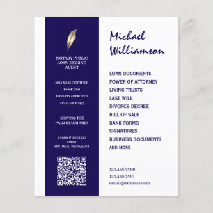 Notarin im sauberen Stil Flyer