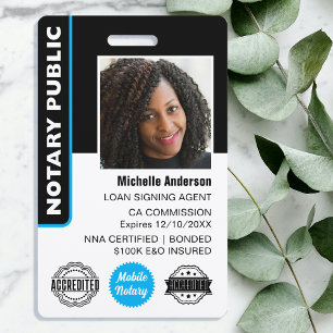 Notarkredit Signieren Agent Foto ID Blue Ausweis
