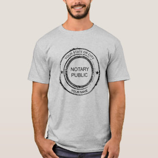 Notarname des öffentlichen Not leidenden Siegels S T-Shirt