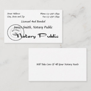 Notars-Visitenkarte Visitenkarte