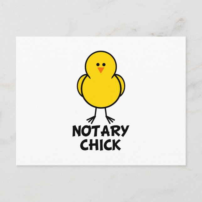 Notary Chick Postkarte (Vorderseite)