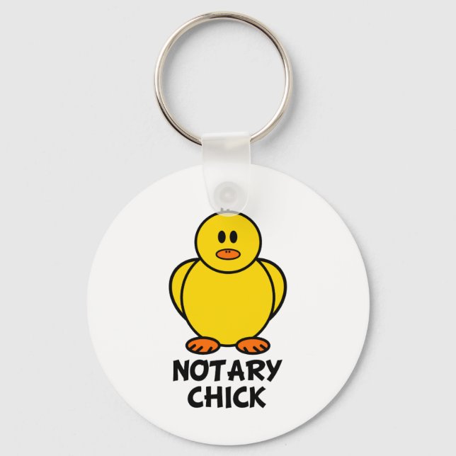 Notary Chick Schlüsselanhänger (Vorderseite)