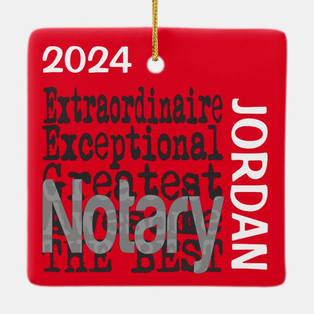 Notary Extraordinaire CUSTOM Keramikornament (Rückseite)
