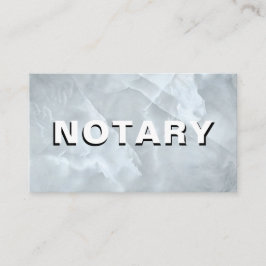 *~* NOTARY FOTO Fett MARBLE Signierung Agent Visitenkarte