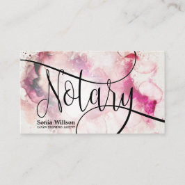 Notary Loan Signature Agent Modernes abstraktes Sk Visitenkarte