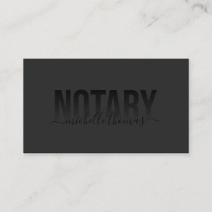 Notary Loan Signing Agent Beruflich Einfach Visitenkarte