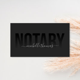 Notary Loan Signing Agent Beruflich Einfach Visitenkarte