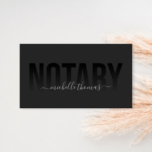Notary Loan Signing Agent Beruflich Einfach Visitenkarte