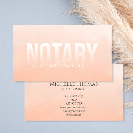 Notary Loan Signing Agent Beruflich Einfach Visitenkarte