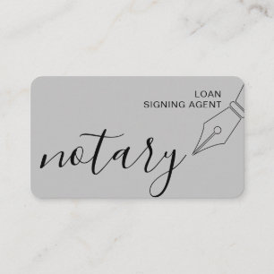 Notary Loan Signing Agent Nib Logo Tax Public Visitenkarte