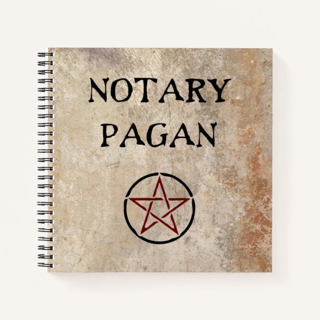 Notary Pagan Notizbuch (Vorderseite)