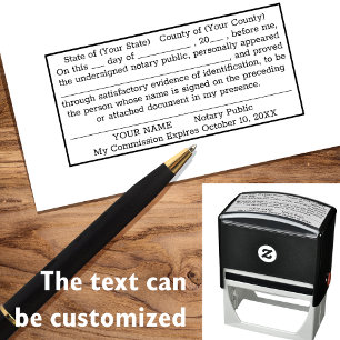 Notary Public Custom Recognition Permastempel