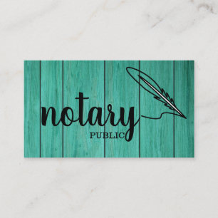 Notary Public Elegante Script Schlicht Business Ca Visitenkarte