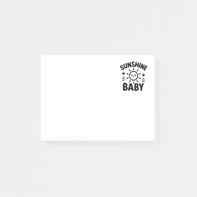 Notas adhesivas con diseño de sol sonriente post-it klebezettel (Vorderseite)
