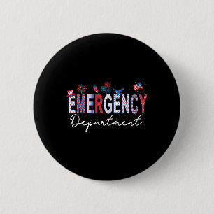 Notaufnahme 4. Juli USA Notfall Raum Button