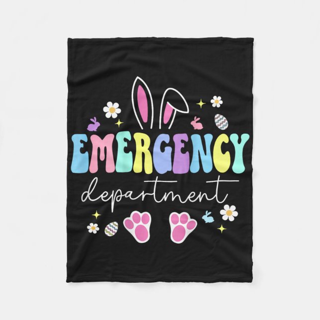 Notaufnahme Ostern Er Krankenschwester Notfall Rau Fleecedecke (Vorderseite)