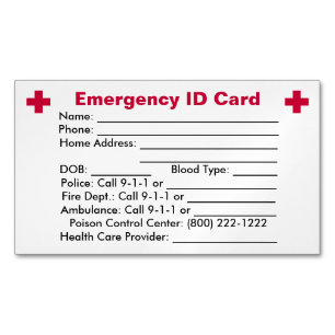 Notausweis-Kartenmagazin Magnetische Visitenkarte