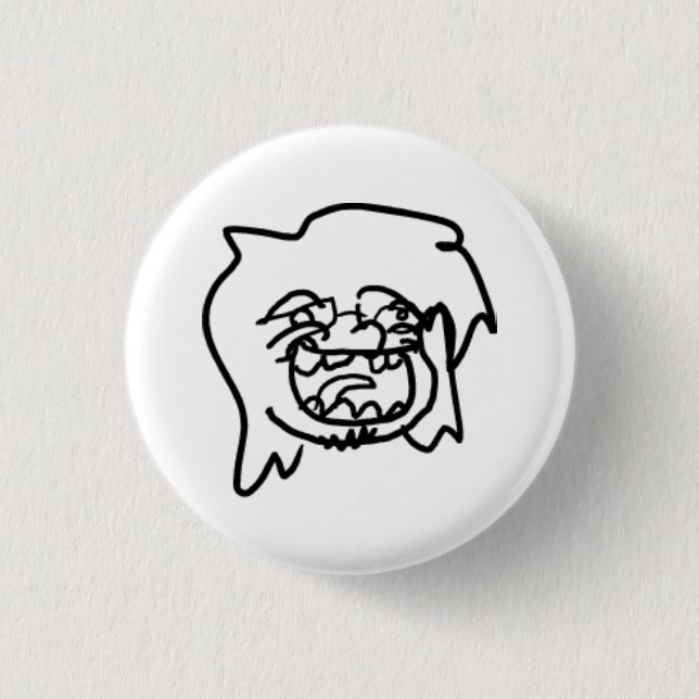 "notcuteme" Button (Vorderseite)