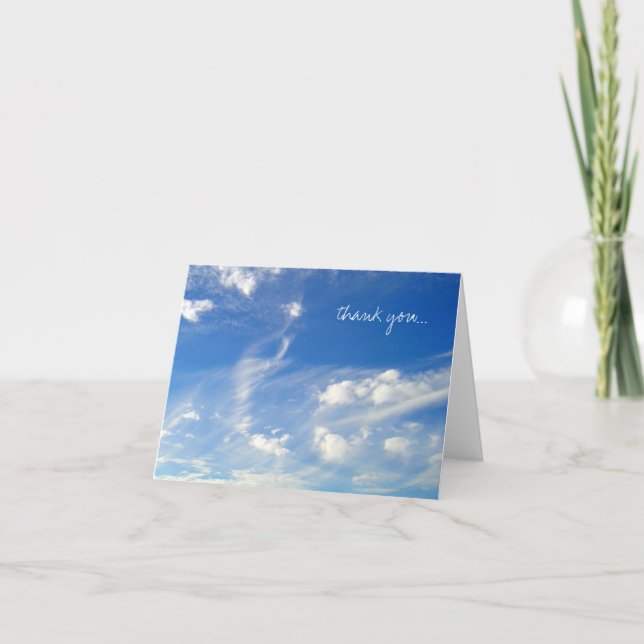 Note "Atmosphere 2" Foto Dankeskarte (Vorderseite)