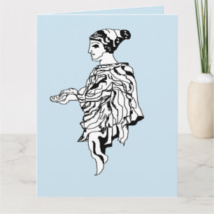 Note Card : Alte griechische Skulpturenstatue Dankeskarte