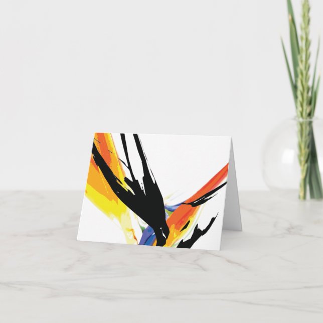 Note Card_Bird of Paradise Art Karte (Vorderseite)