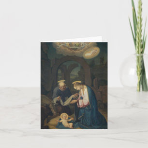 Note Card (Blank/Custom): Geburt Christi Karte