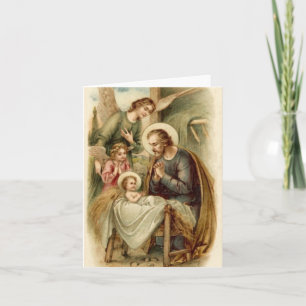 Note Card (Blank/Custom): St. Joseph Geburtsstunde Feiertagskarte