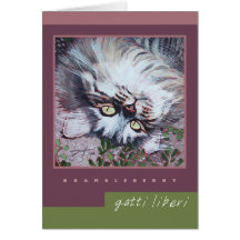 Note Card "Brambleberry" - Gatti Liberi Collection