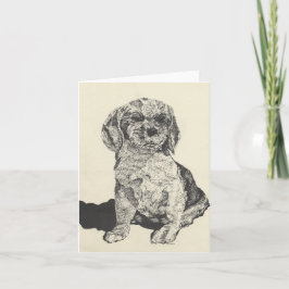 Note card Cocker Spanel Karte