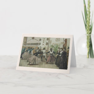 Note Card der Vintagen Fencing-Klasse Karte