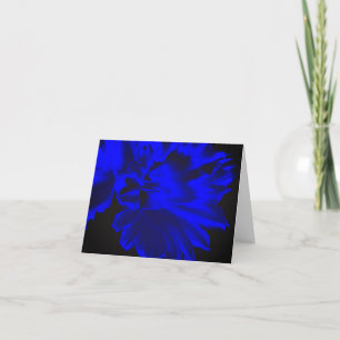 Note Card: Electric Blue Daffodil Blume Dankeskarte