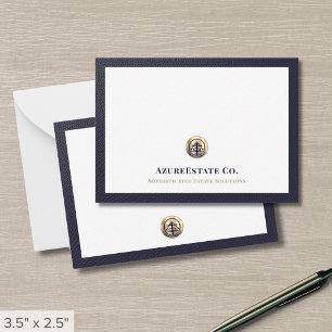 Note Card für elegante Beruflich Gold-Logos Mitteilungskarte