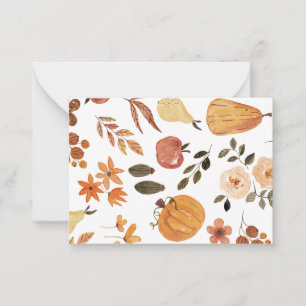 Note Card für Herbst Mitteilungskarte
