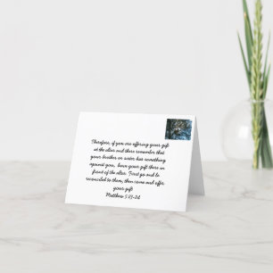 Note Card für Konfliktlösungen Karte