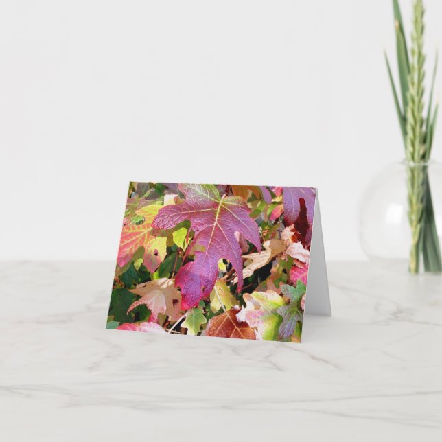 Note Card "Herbstleaves" Karte (Vorderseite)