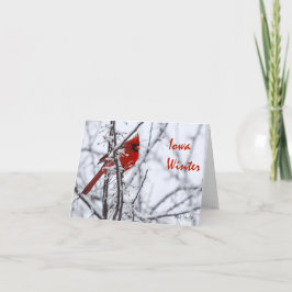 Note Card - Iowa Winter Karte