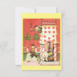 Note Card King of Hearts Vintag Illustration Dankeskarte