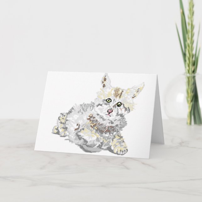 Note Card Kitten Karte (Vorderseite)