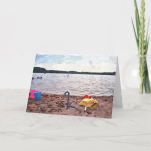 NOTE CARD: Lake Harriet, "At the Beach"_ Card Karte