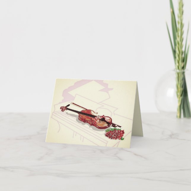 Note Card : Liebe der Musik Karte (Vorderseite)